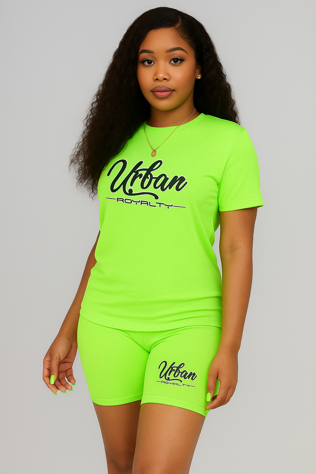 Urban Royalty Biker Shorts Set