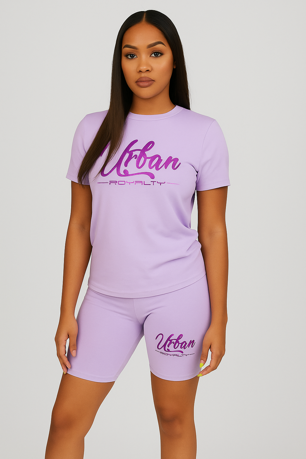 Urban Royalty Biker Shorts Set
